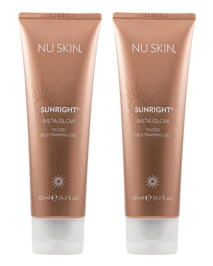 Nu Skin Sunright front packaging showing 4.2 oz gel and brand benefits