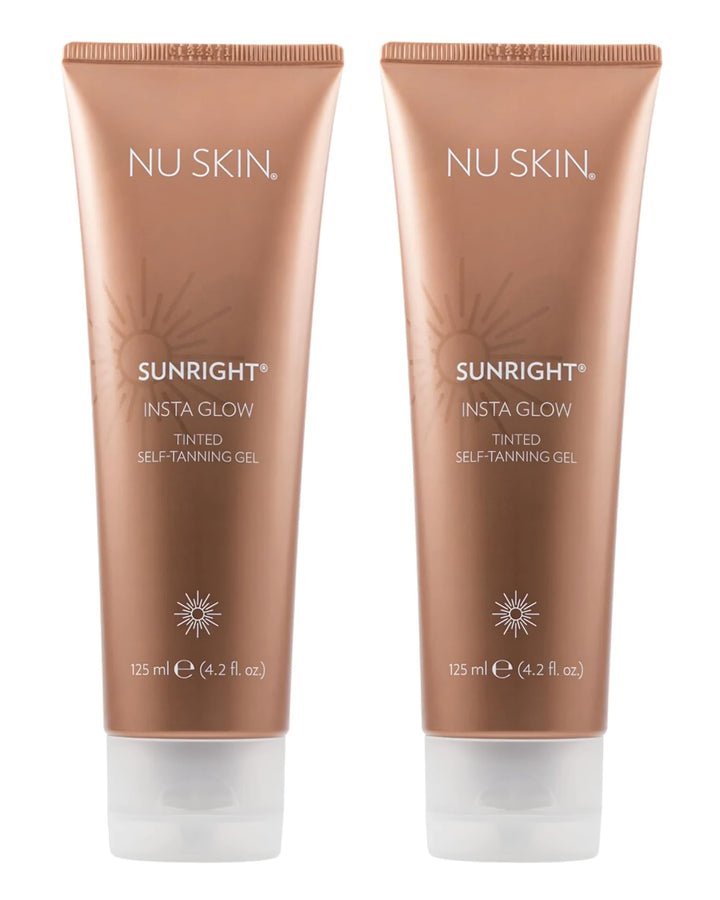 Nu Skin Sunright front packaging showing 4.2 oz gel and brand benefits