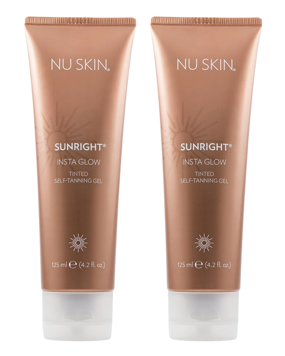 Nu Skin Sunright front packaging showing 4.2 oz gel and brand benefits