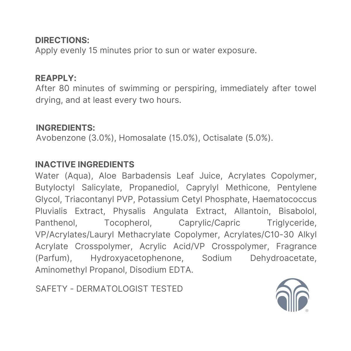 Nu Skin Sunright label closeup showing product name and ingredients