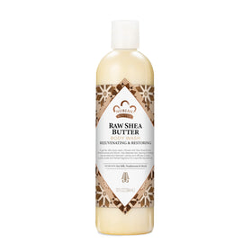 Nubian Heritage front bottle shows 13 oz label and moisturizing focus