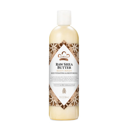 Nubian Heritage front bottle shows 13 oz label and moisturizing focus