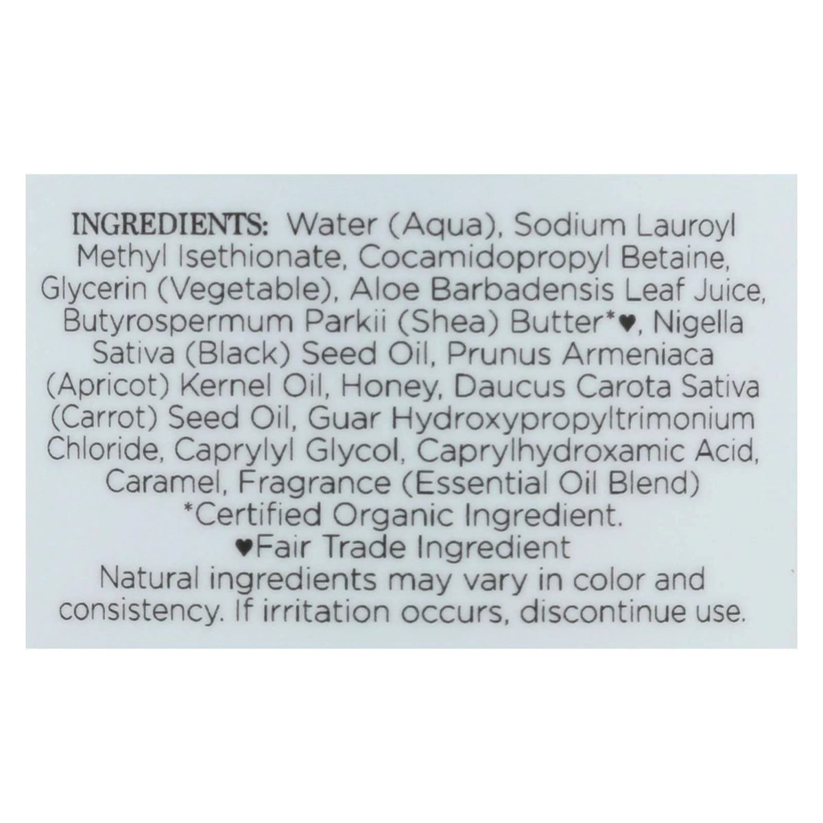 Nubian Heritage close-up of creamy lather on hand, showing gentle hydration benefit
