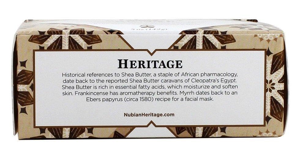 Nubian Heritage close-up of soap texture highlighting creamy shea lather