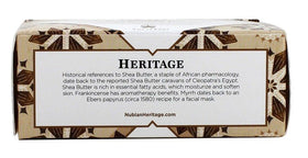 Nubian Heritage close-up of soap texture highlighting creamy shea lather