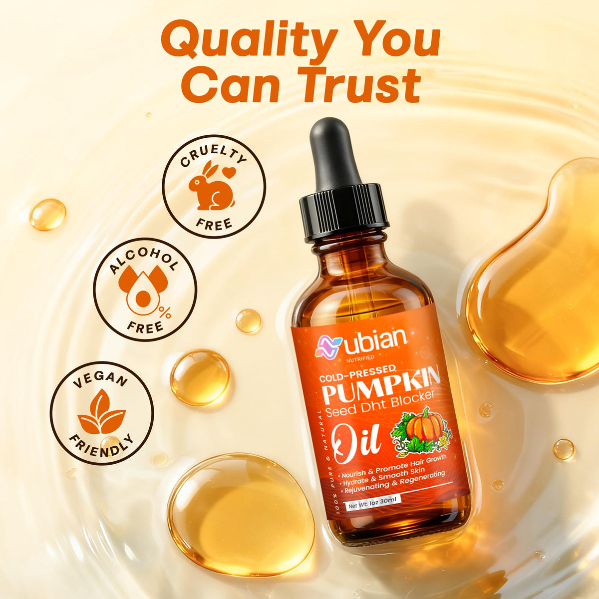 Nubian Nutrified used in kitchen to show edible, versatile oil