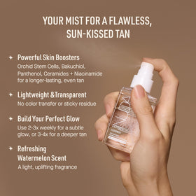 Nuda CloudMist close-up droplet on skin showing lightweight, non-sticky texture