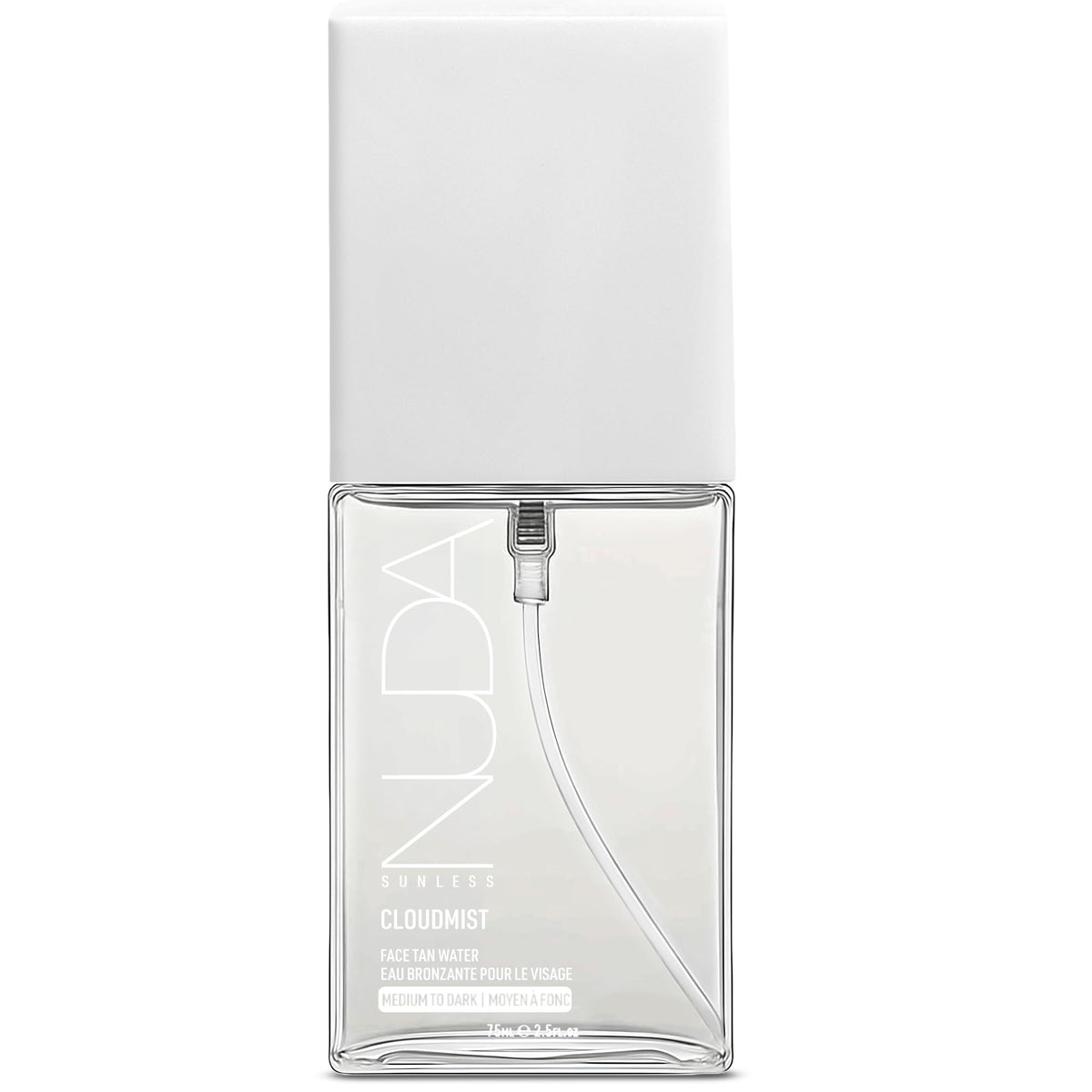 Nuda front packaging showing clean bottle and label for quick identification and trust