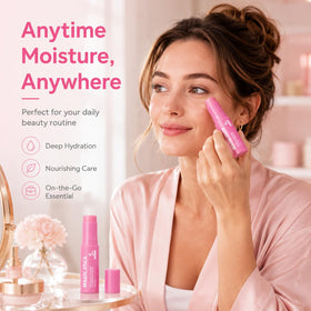 NUDENTA travel pouch with balm stick ready for on-the-go hydration