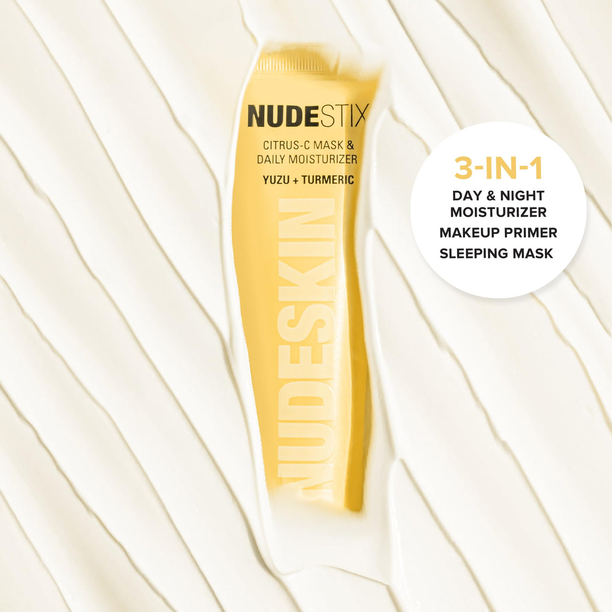 Close-up texture of Citrus-C cream showing smooth rich texture for quick absorption