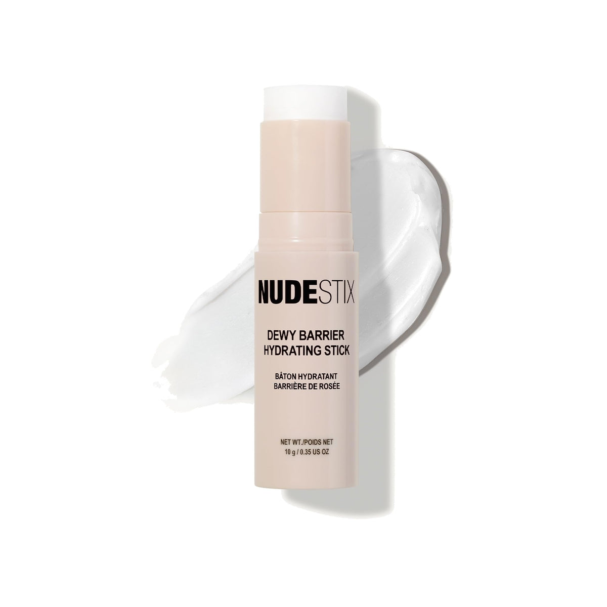 Nudestix front packaging of Hydrating Stick showing compact design and branding benefit