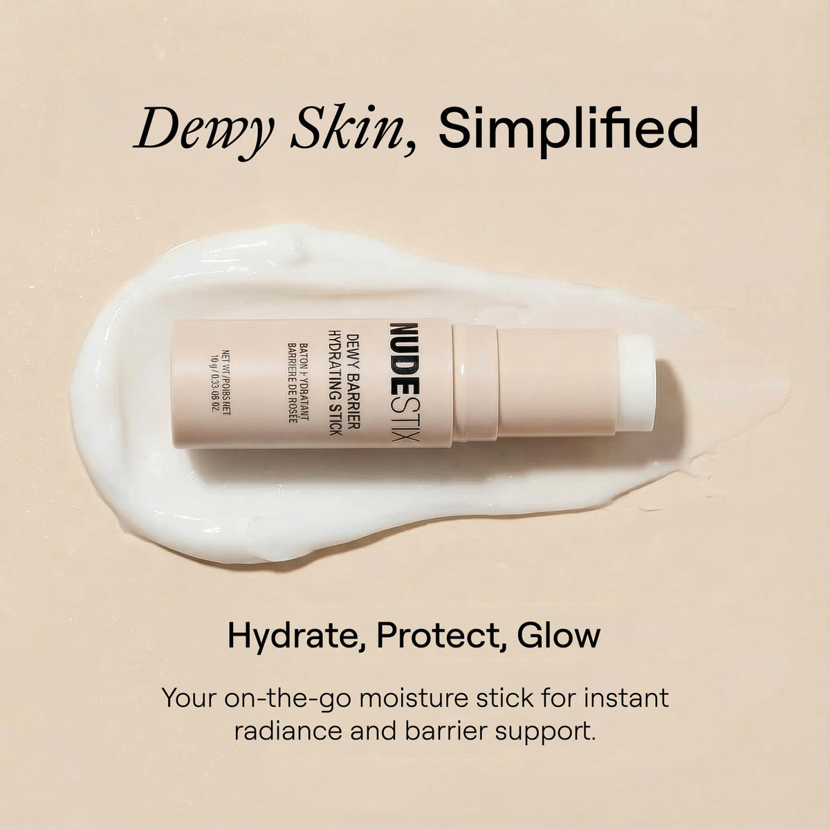 Nudestix stick in a handbag during commute showing portability and quick refresh benefit