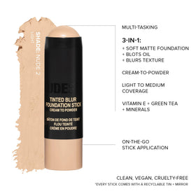 Nudestix applying product on hand illustrating buildable coverage benefit