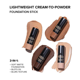 Nudestix swatches of Light 2 shade showing color match and blendability
