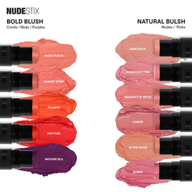 Nudestix lifestyle travel shot in a purse demonstrating quick on-the-go touch-ups