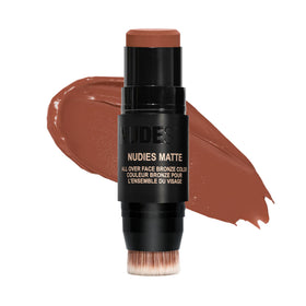 Nudestix front tin shot showing packaging and shade identification benefit