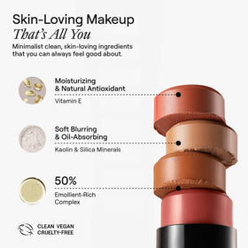 Nudestix arm swatch of Sunkissed showing true color payoff benefit