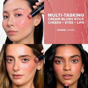 Nudestix Nudies Cherie swatch on skin showing blendable natural pigment