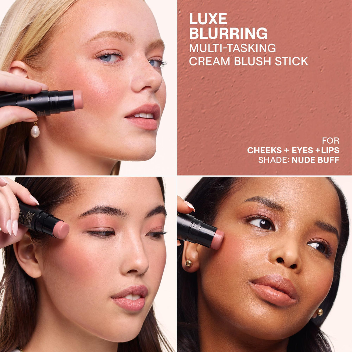 Nudestix close-up of balm texture showing creamy softness and smooth blendability