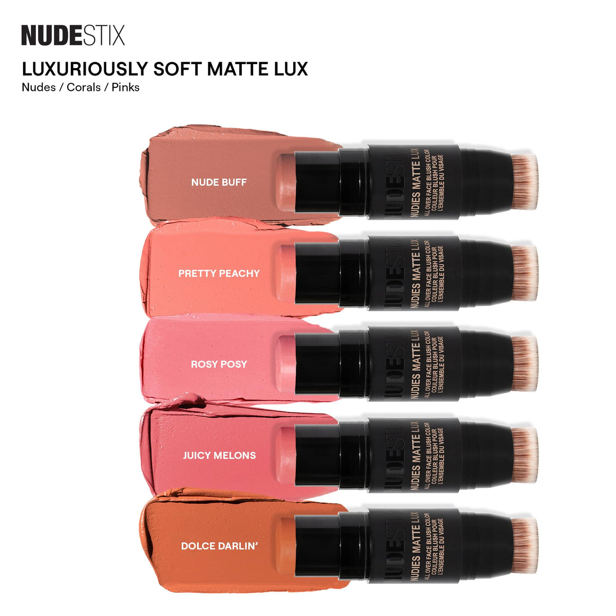 Nudestix placed in a travel bag portraying quick touchup readiness