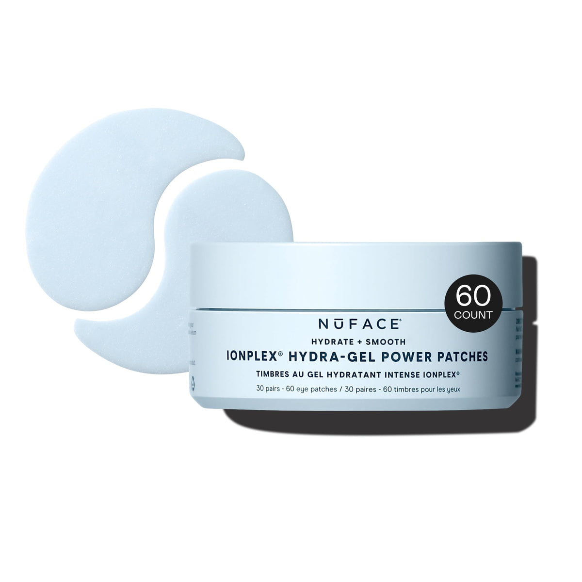 NUFACE front packaging showing jar and label, highlights product benefit