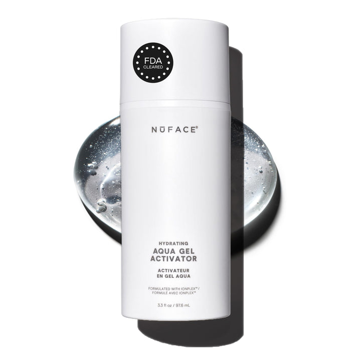 NuFACE IonPlex gel front packaging showing product clarity and benefit