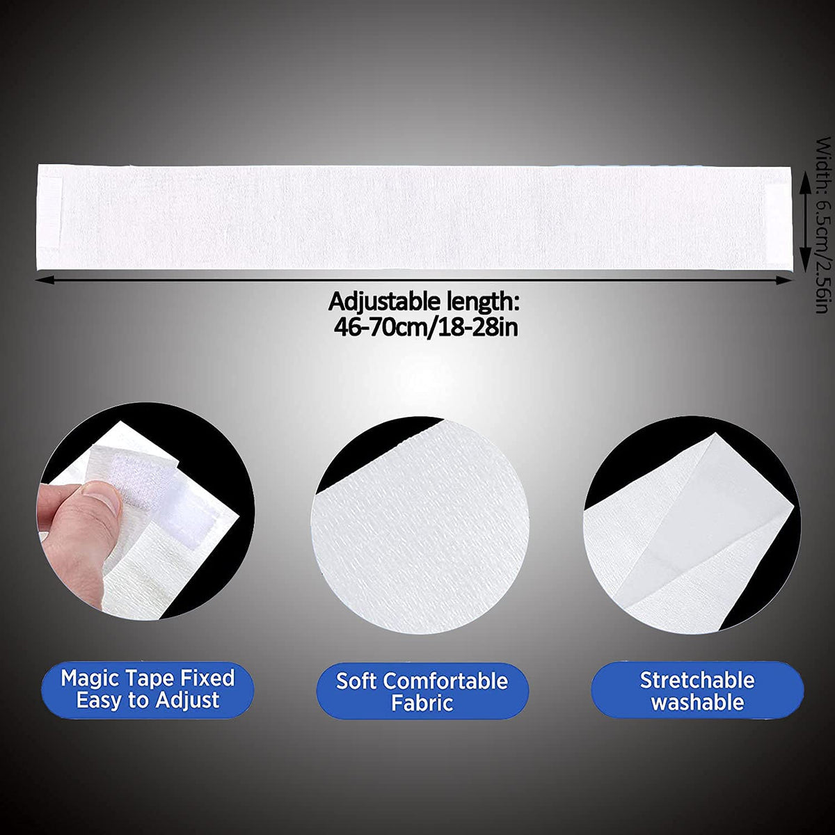 Nujzuir individually wrapped headband single unit illustrating hygienic, travel-friendly packaging