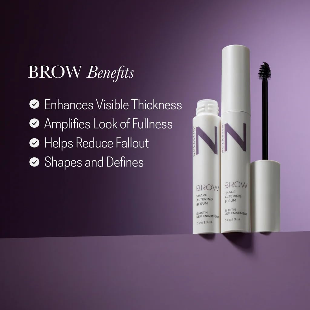 NULASTIN application in use on brows demonstrating even coverage and shaping