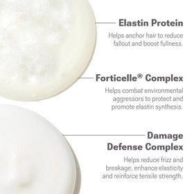 NULASTIN before and after hair styling showing fuller, smoother appearance