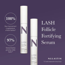 NULASTIN clear serum drop showing lightweight texture for easy absorption