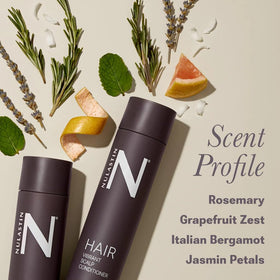 NULASTIN duo on bathroom shelf styled lifestyle shot promoting daily routine