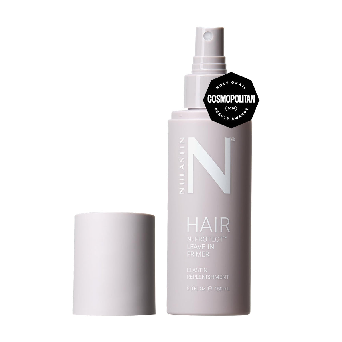 NULASTIN bottle front packaging showing product and size benefits