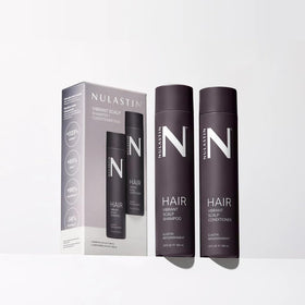 NULASTIN shampoo pump close-up demonstrating easy dispensing and control
