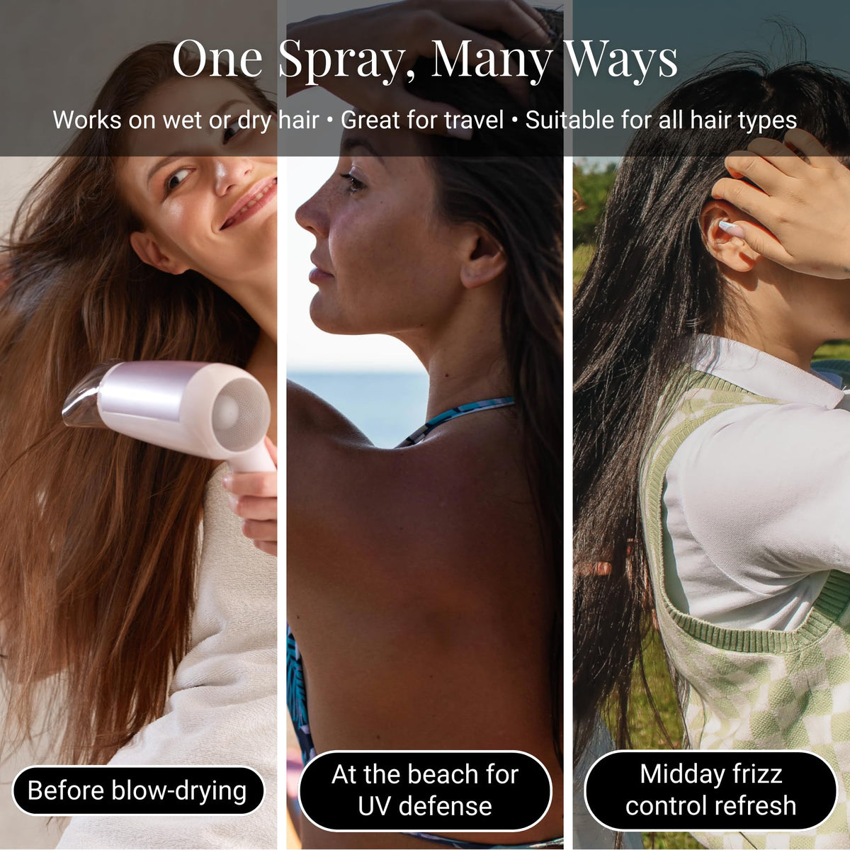 Number 4 used during flatiron styling showing heat protection and smoother strands