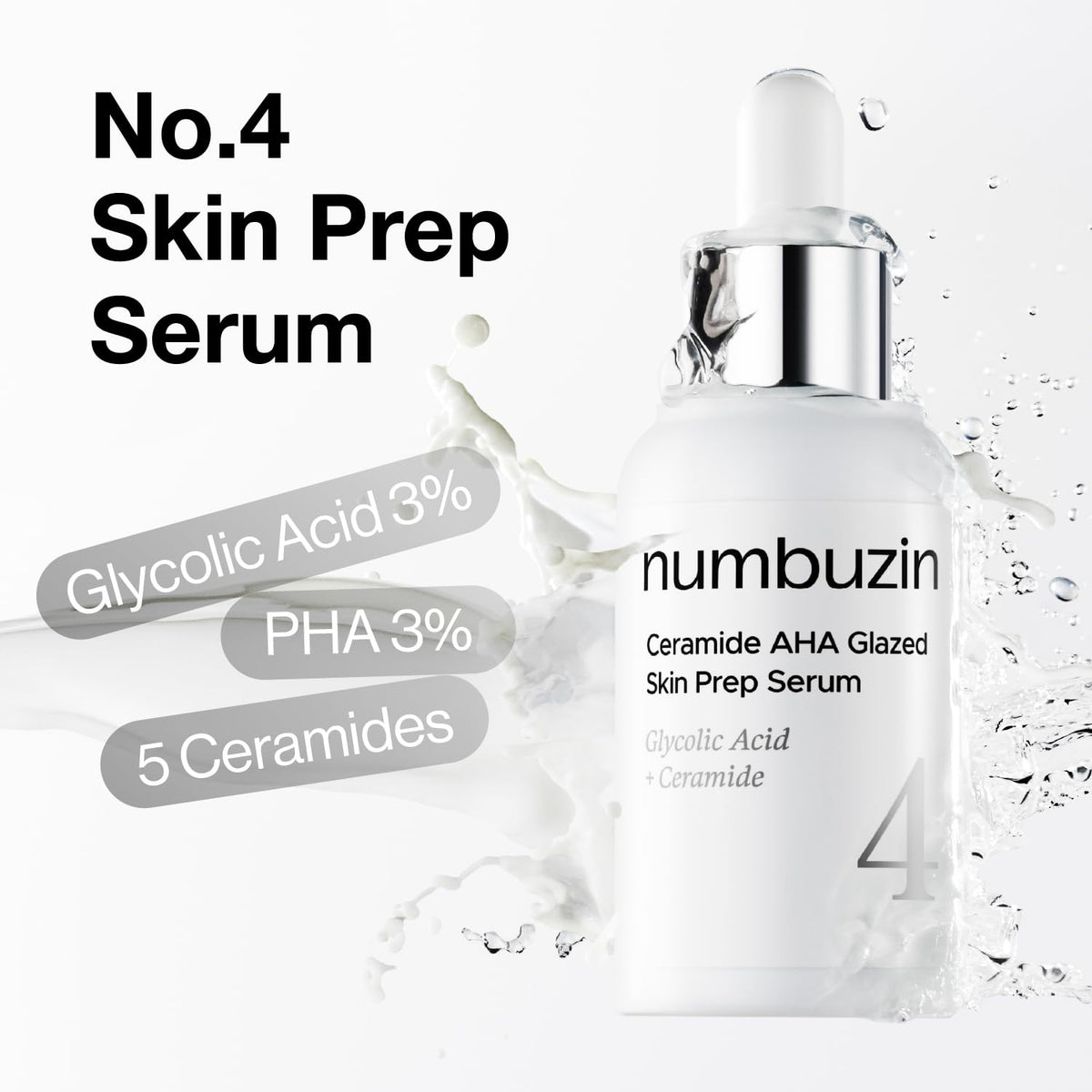 numbuzin serum droplet texture closeup illustrating lightweight absorption benefit