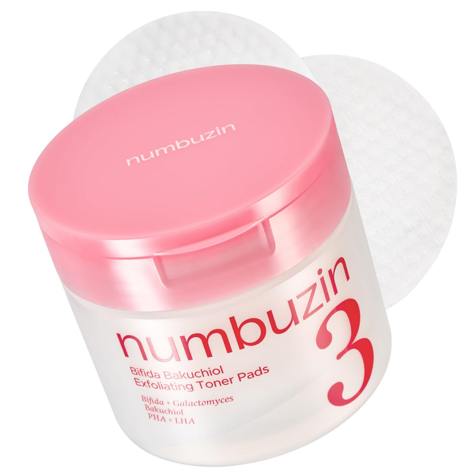 numbuzin front packaging showing No.3 pads and benefits