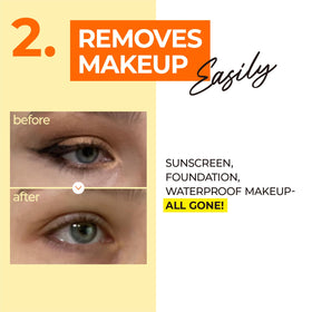 numbuzin in use removing mascara illustrating effective waterproof makeup removal