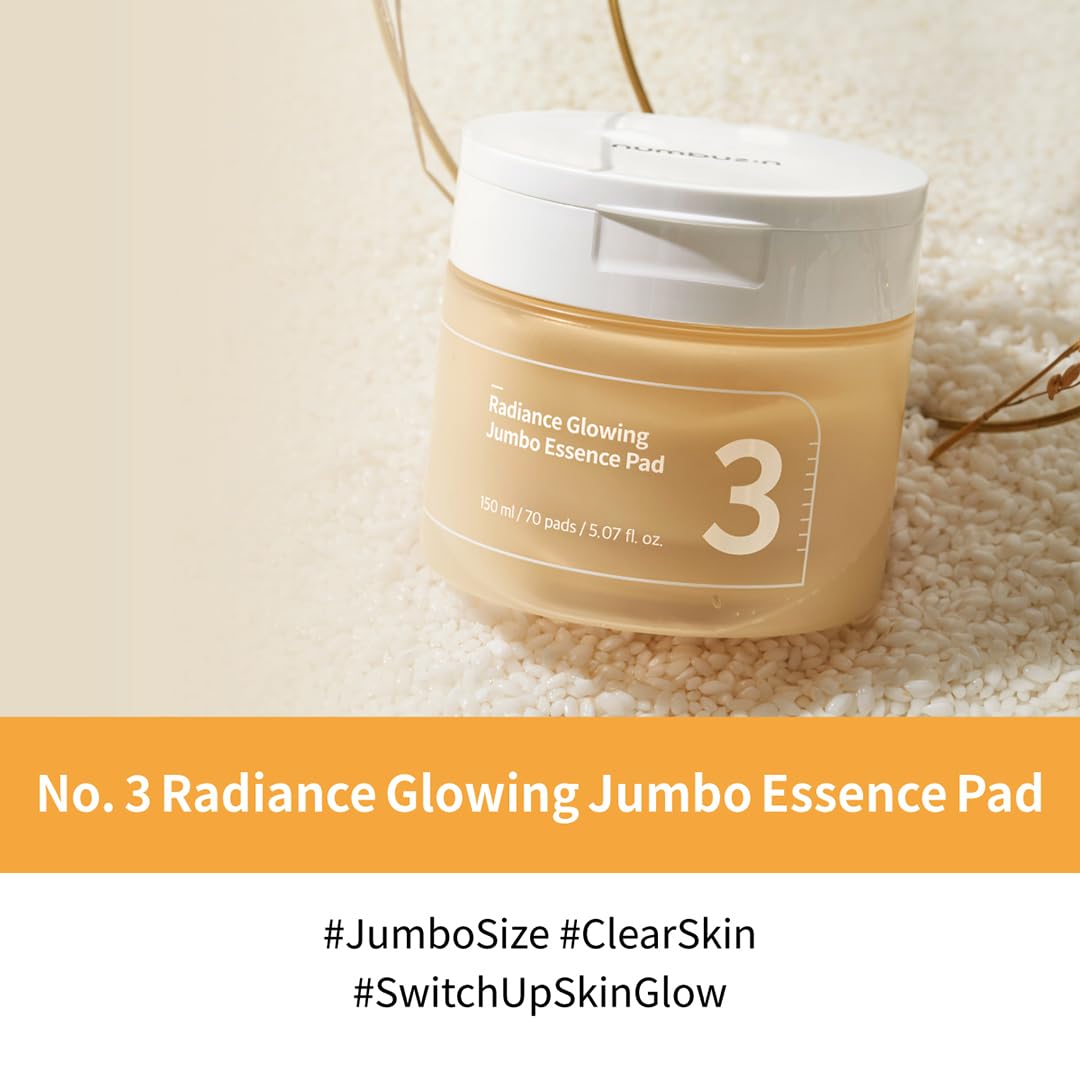 numbuzin open jar with one jumbo pad visible for easy application