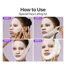numbuzin mask being applied on model for sculpted look
