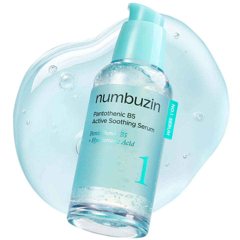 numbuzin front packaging showing compact 1.69 fl oz bottle and benefits