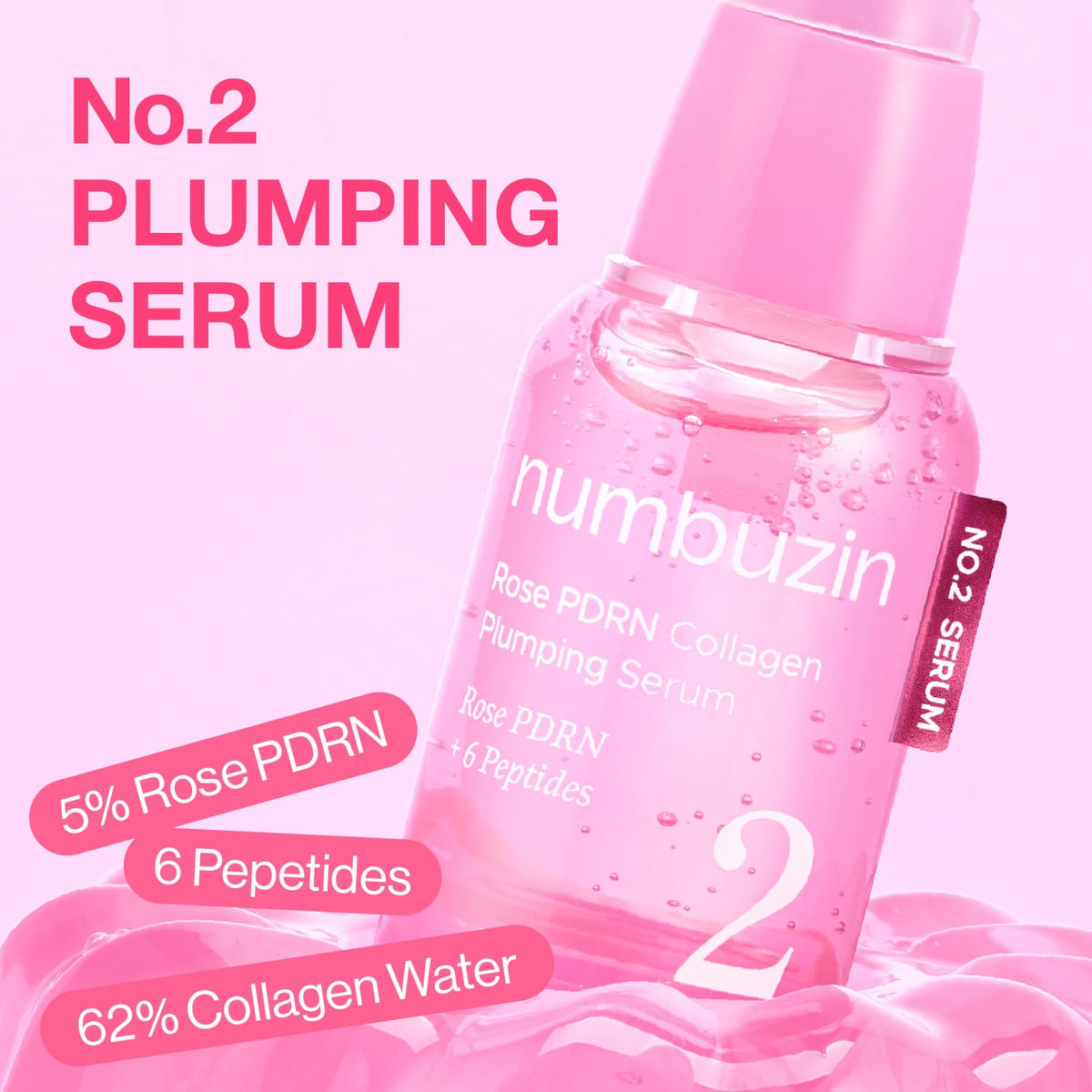 numbuzin dropper pipette dispensing serum, precise application and minimal waste