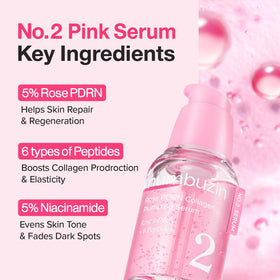 numbuzin label closeup listing PDRN collagen peptides, ingredient transparency benefit
