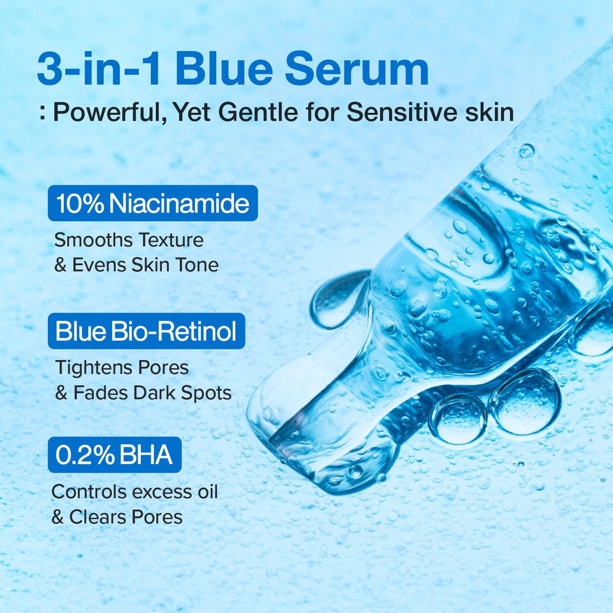 numbuzin 30ml size comparison beside everyday items for scale benefit