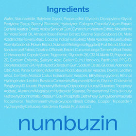 numbuzin before after swatch showing visible pore refinement benefit