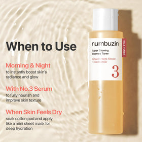 numbuzin cotton pad soak demonstration for toner pack use and concentrated hydration