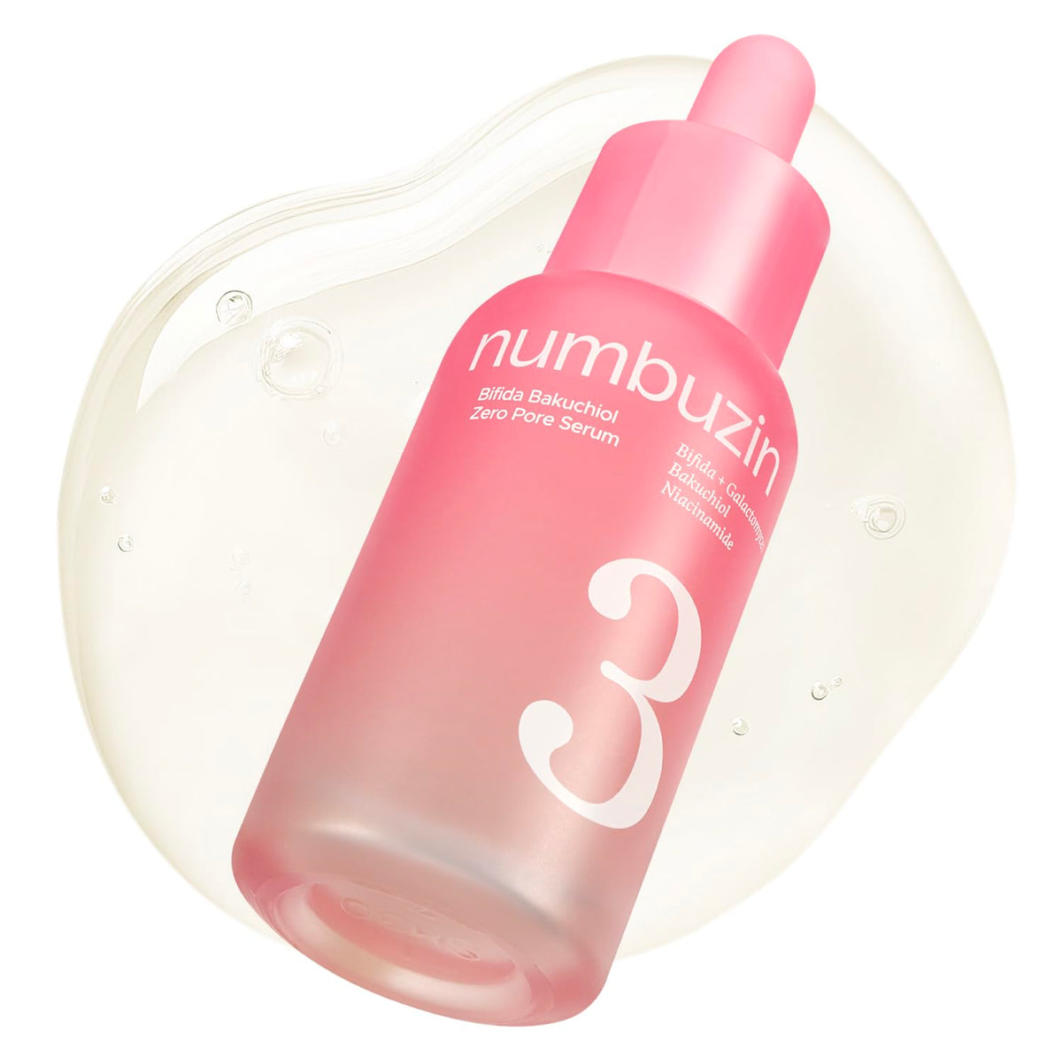 numbuzin front packaging showing bottle and label for immediate recognition and shelf appeal