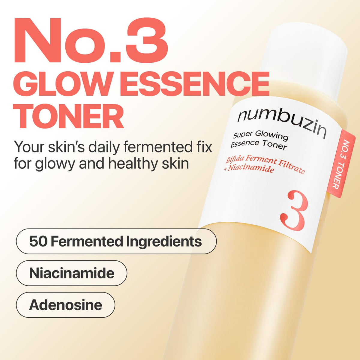 numbuzin pour texture closeup showing lightweight essence and quick absorption benefit