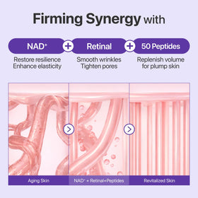 numbuzin before and after comparison demonstrating visible wrinkle improvement