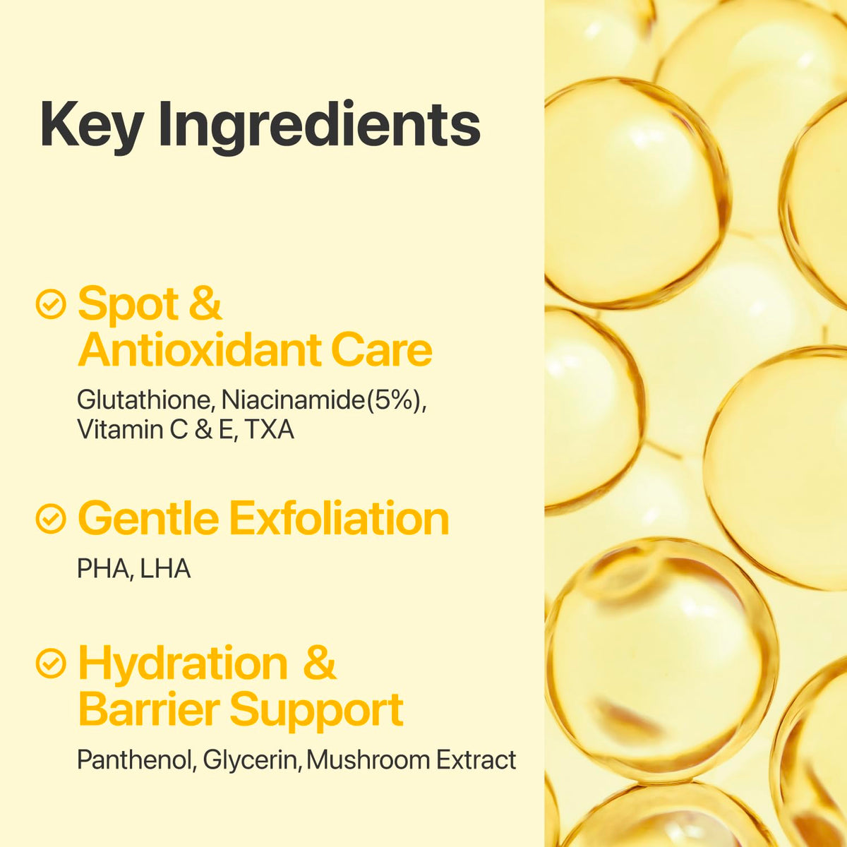 numbuzin pad smooth side being wiped on skin for gentle refresh
