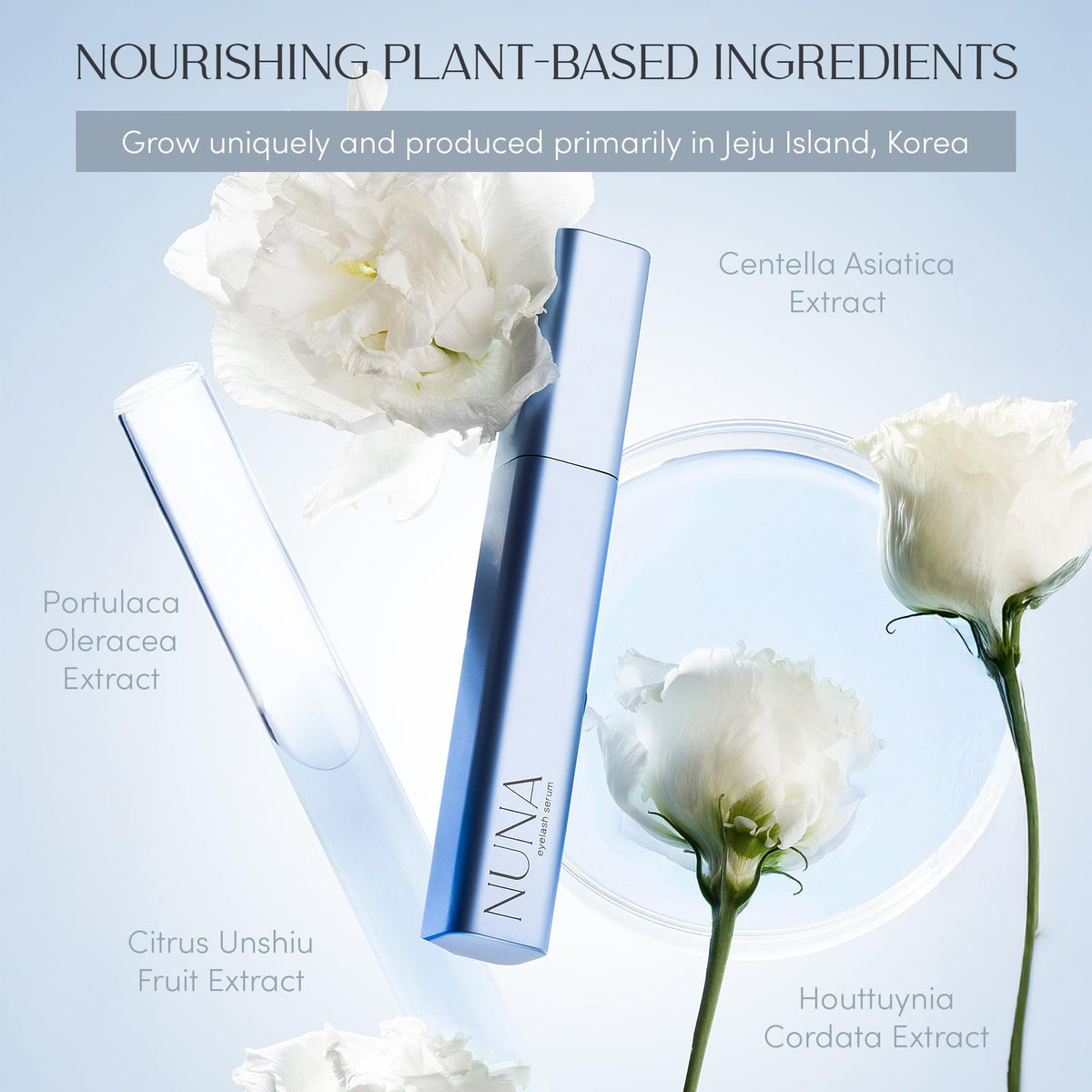 NUNA clear serum texture drop to show lightweight absorption and conditioning benefit